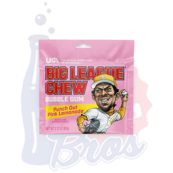 Big League Chew Punch Out Pink Lemonade - Soda Pop BrosCandy & Chocolate