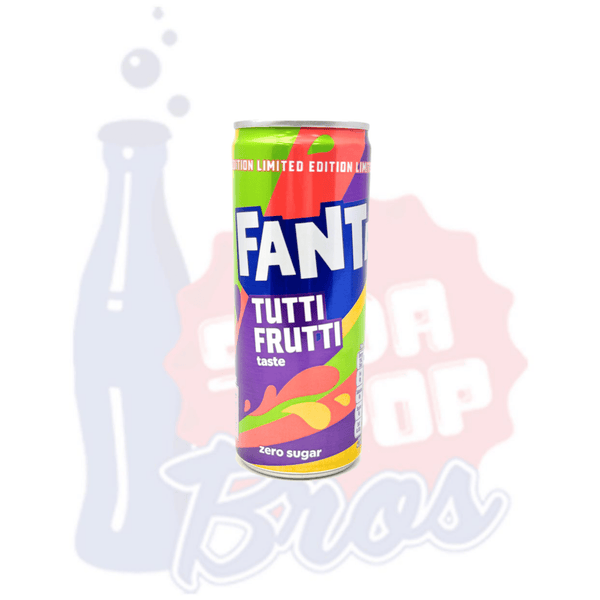 Fanta Limited Edition Tutti Frutti Zero Sugar (250ml UK Can) - Soda Pop BrosSoda