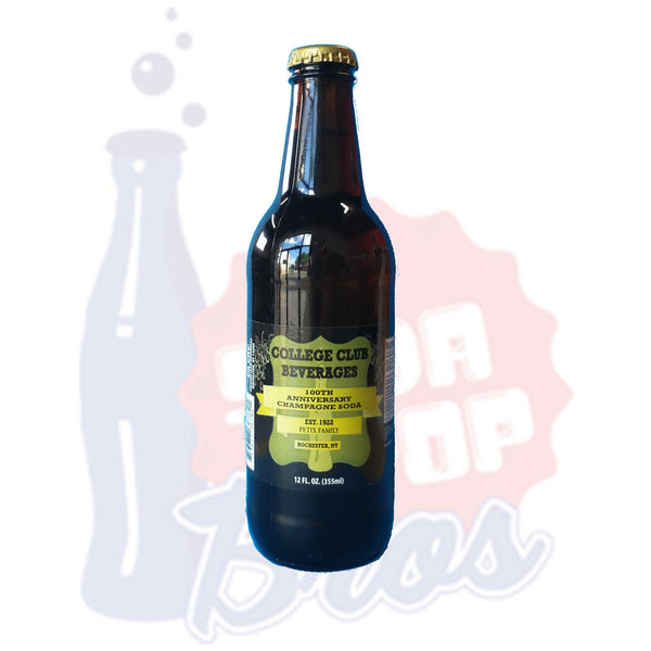 College Club Beverages 100th Anniversary Champagne Soda - Soda Pop BrosSoda