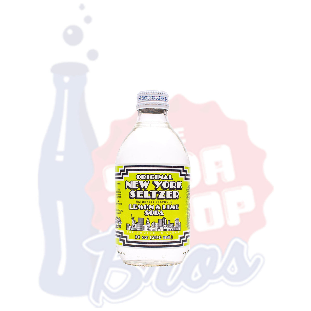 Original New York Seltzer Lemon Lime Soda Pop Bros Lemon Lime