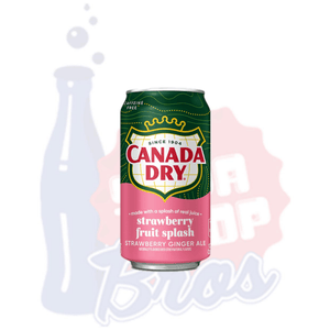 Canada Dry Strawberry Fruit Splash Ginger Ale 355ml (Can) - Soda Pop BrosSoda
