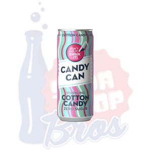 Candy Can Sparkling Cotton Candy Zero Sugar (330ml Can) - Soda Pop BrosSoda