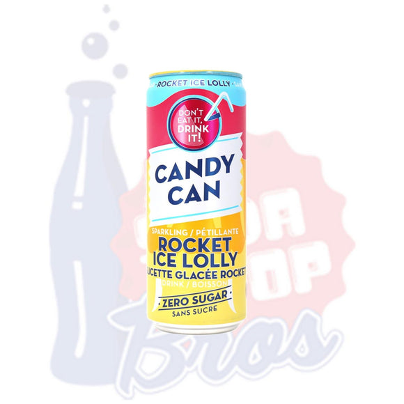 Candy Can Sparkling Rocket Ice Lolly Zero Sugar (330ml Can) - Soda Pop BrosSoda