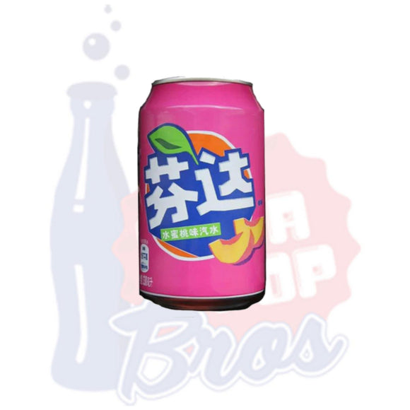 Fanta White Peach (China 355ml Can) - Soda Pop BrosSoda