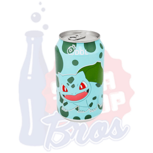 Qdol Pokemon Bulbasaur Sparkling Drink Grape (China 330ml Can) - Soda Pop BrosSoda