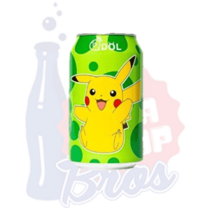 Qdol Pokemon Pikachu Sparkling Drink Lime (China 330ml Can) - Soda Pop BrosSoda