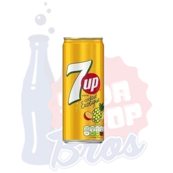 7-UP Exotic Cocktail (France 330ml Can) - Soda Pop BrosSoda