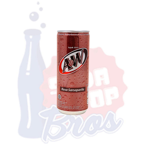 A&W Rasa Sarsaparila (Indonesia 250ml Can) - Soda Pop BrosSoda