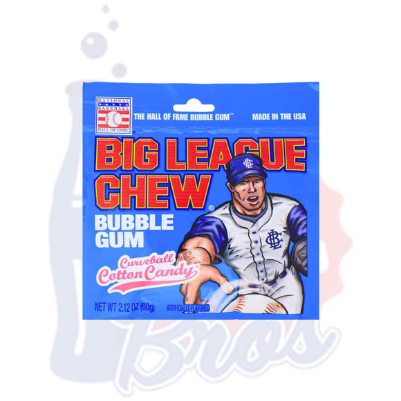 Big League Chew Curve Ball Cotton Candy Bubble Gum - Soda Pop BrosCandy & Chocolate