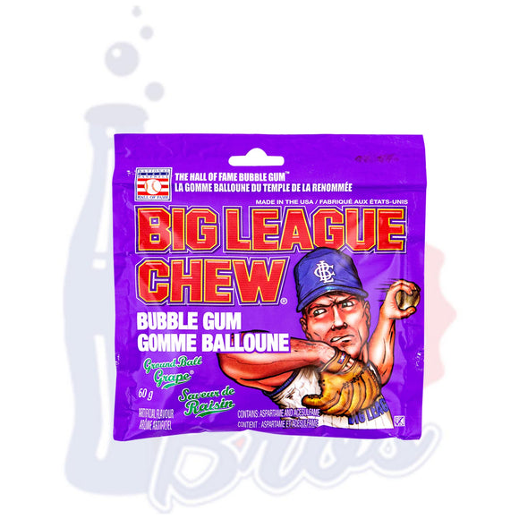 Big League Chew Grape Bubble Gum - Soda Pop BrosCandy & Chocolate