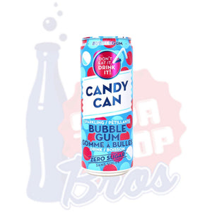 Candy Can Sparkling Bubble Gum Zero Sugar (330ml Can) - Soda Pop BrosSoda