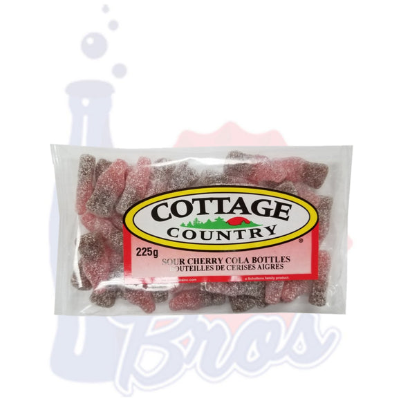 Cottage Country Sour Cherry Cola Bottles Candy - Soda Pop BrosCandy & Chocolate