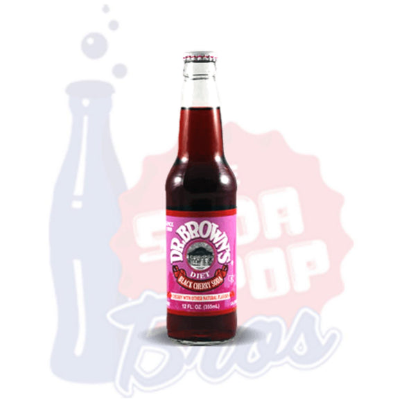 Dr. Brown's Diet Black Cherry Soda - Soda Pop BrosSoda