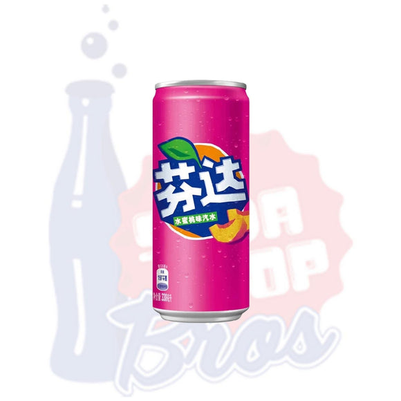 Fanta White Peach (China 330ml Can) - Soda Pop BrosSoda