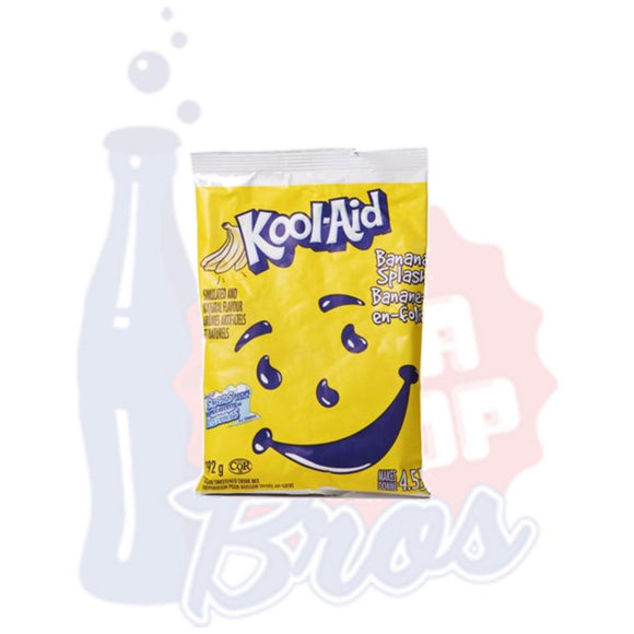 Kool-Aid Banana Splash Slushie Mix Packet - Soda Pop BrosPowdered Beverage Mixes
