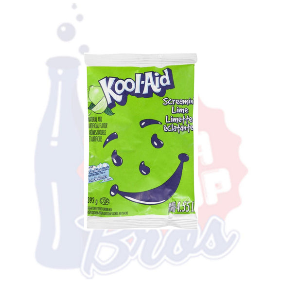 Kool-Aid Screaming Lime Slushie Mix Packet - Soda Pop BrosPowdered Beverage Mixes