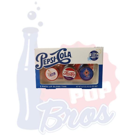 Pepsi Cola Lip Gloss Tins (3pk) - Soda Pop Bros
