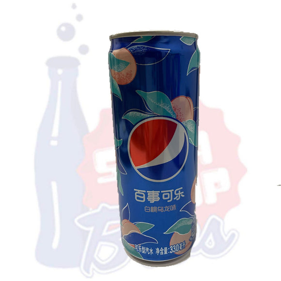 Pepsi White Peach Oolong (China 330ml) - Soda Pop BrosSoda