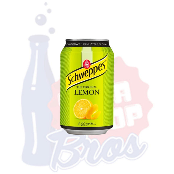 Schweppes Lemon (Poland/330ml Can) - Soda Pop BrosSoda