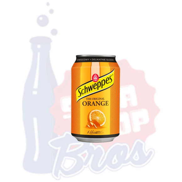 Schweppes Orange (Poland/330ml Can) - Soda Pop BrosSoda