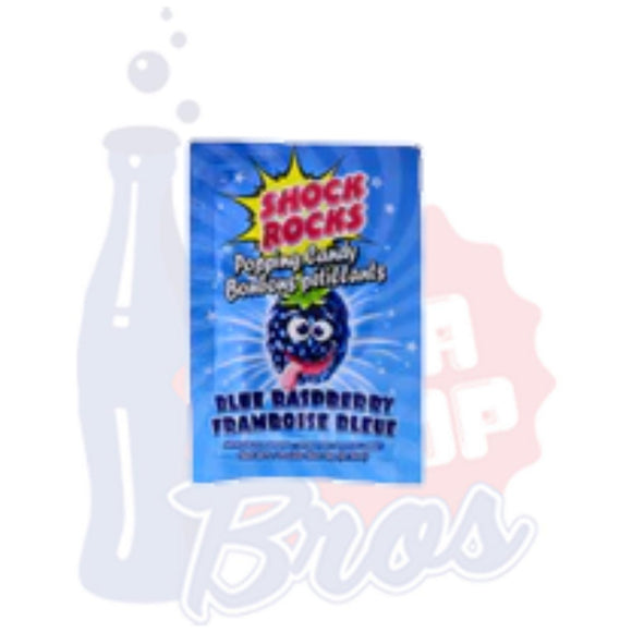 Shock Rocks Blue Raspberry Popping Candy - Soda Pop BrosCandy & Chocolate