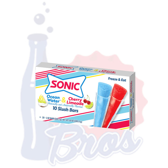 Sonic Ocean Water & Cherry Limeade Slush Bar 10ct - Soda Pop BrosCherry Limeade