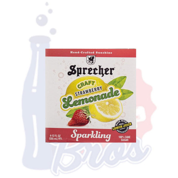 Sprecher Craft Strawberry Sparkling Lemonade - Soda Pop BrosSoda