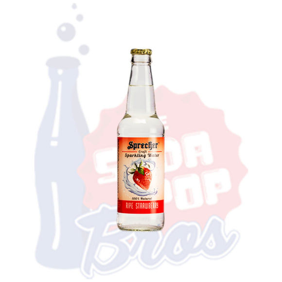 Sprecher Ripe Strawberry Craft Sparkling Water - Soda Pop BrosSoda