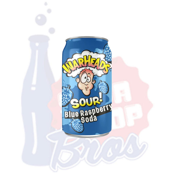 Warheads Sour Blue Raspberry Soda - Soda Pop BrosSoda