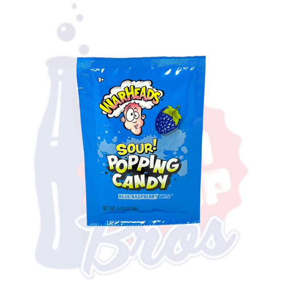 Warheads Sour Popping Candy Blue Raspberry - Soda Pop BrosCandy & Chocolate