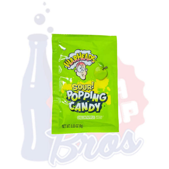 Warheads Sour Popping Candy Green Apple - Soda Pop BrosCandy & Chocolate
